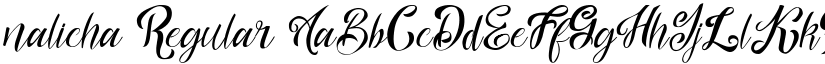 nalicha Regular font