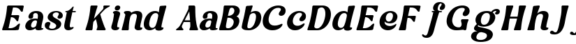 East Kind font
