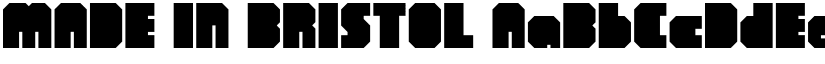 MADE IN BRISTOL font download