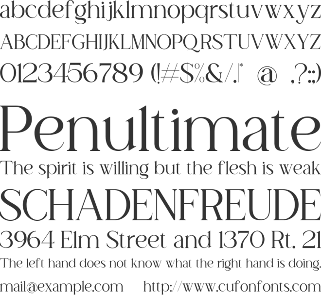 Amoun Lite Edition font preview