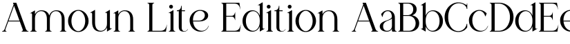 Amoun Lite Edition font download