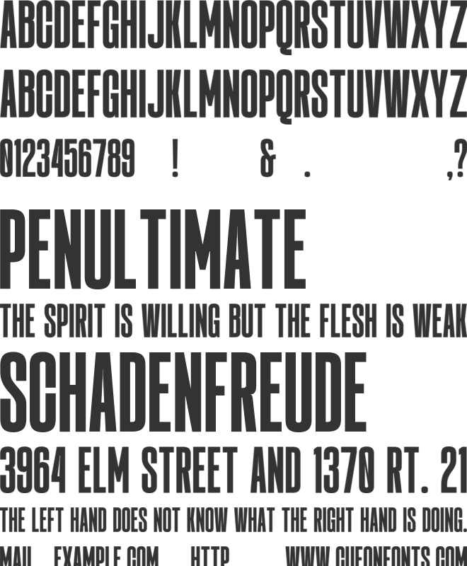 TBJ Norguba font preview