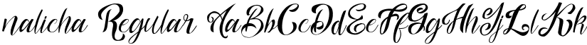 nalicha Regular font
