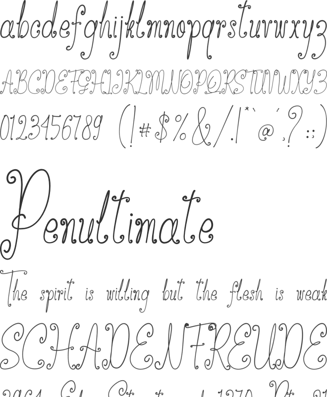 Autumn Daydream font preview