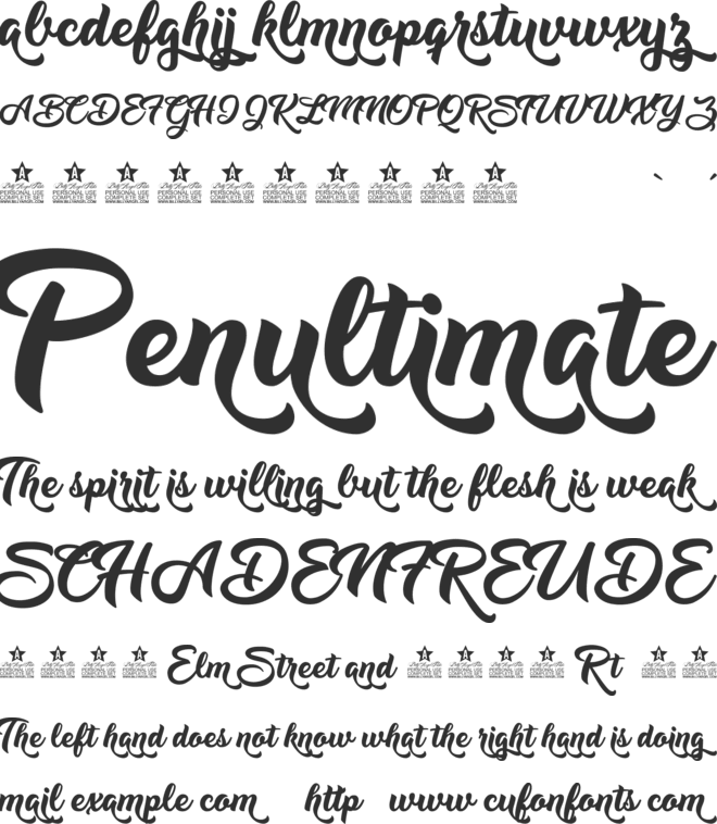 Dirty Queen Personal Use font preview