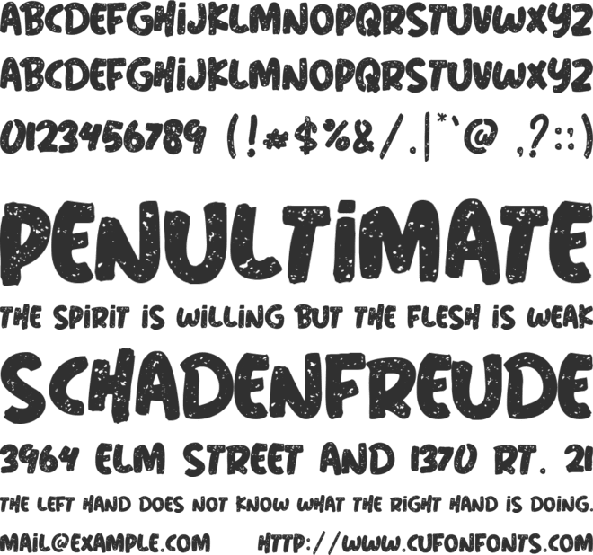 Wild Nature font preview