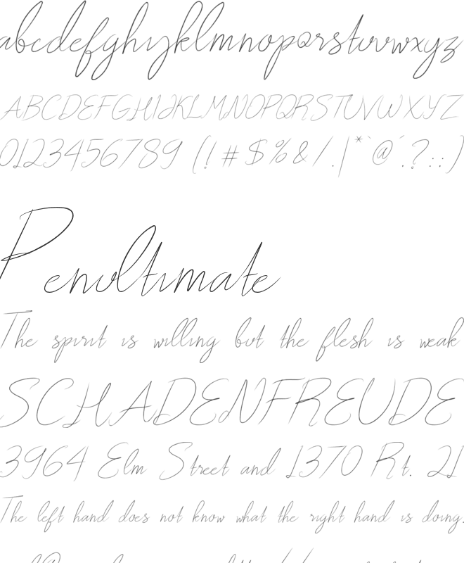 Loving_You script font preview