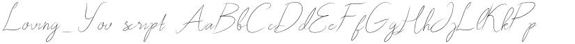 Loving_You script font download