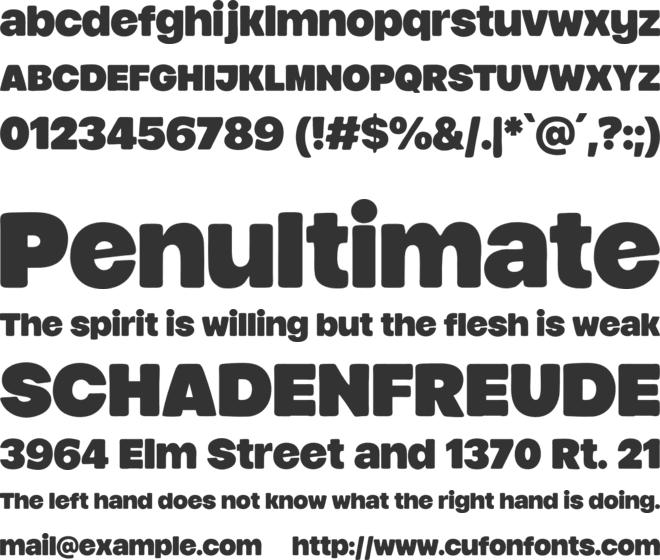 Friend Bestie font preview