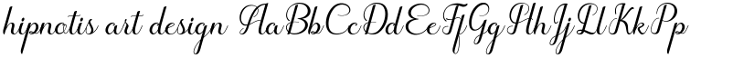 hipnotis art design font