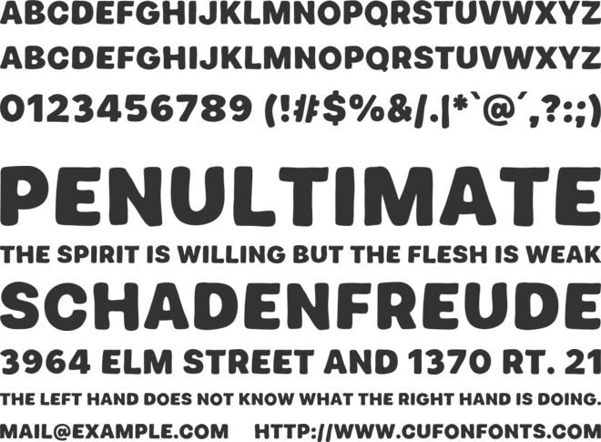 Boring Time font preview