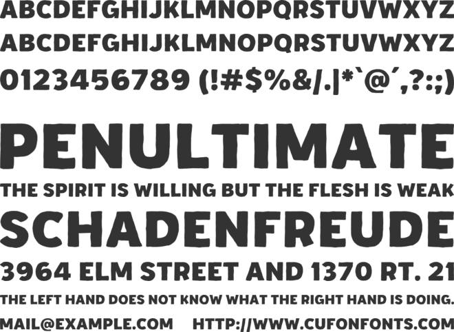 Newscrash font preview