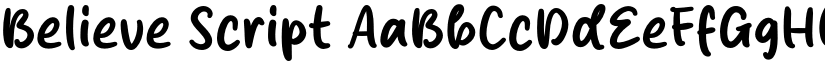 Believe Script font download