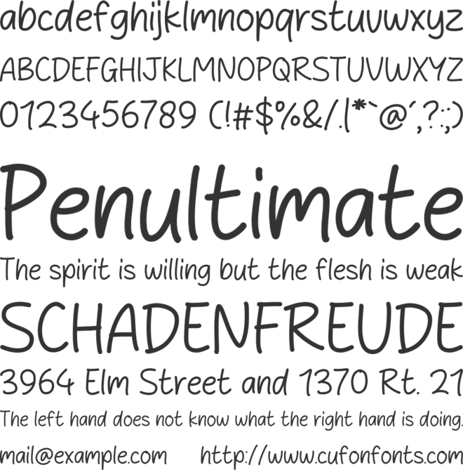 Peach Fruit font preview