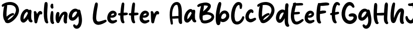 Darling Letter font download