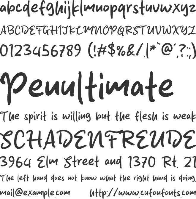 Salmon Bake font preview