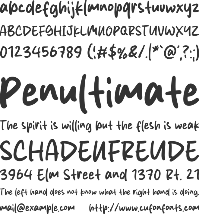 Maron Black font preview