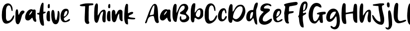 Crative Think font download