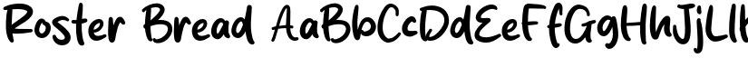 Roster Bread font download