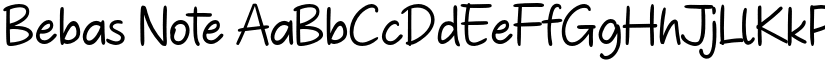 Bebas Note font