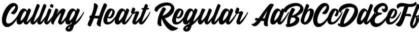 Calling Heart Regular font