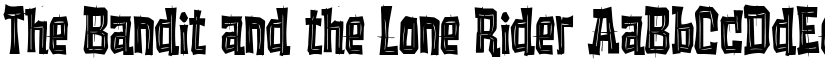 The Bandit and the Lone Rider font download