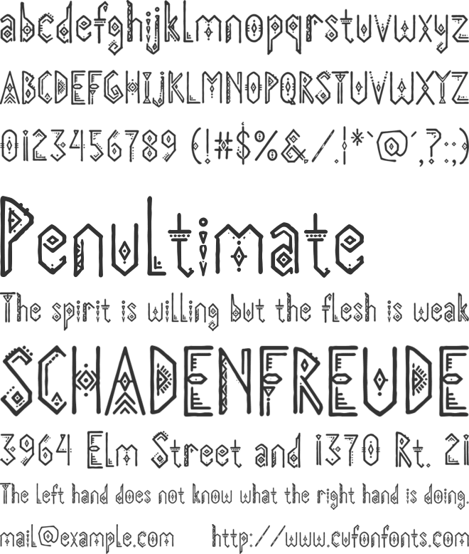 Archbolt Personal Use Only font preview
