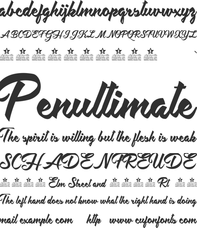 Antidote Personal Use font preview