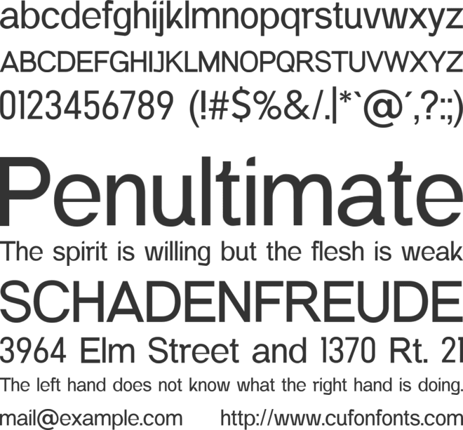 Modular Black Blocky  Modern font preview