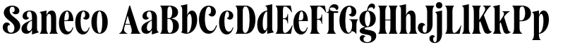 Saneco font download