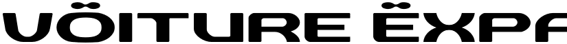 vOiture Expanded font