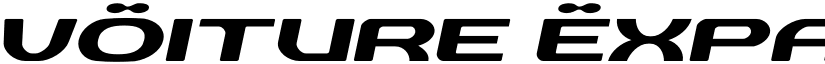 vOiture Expanded Italic font