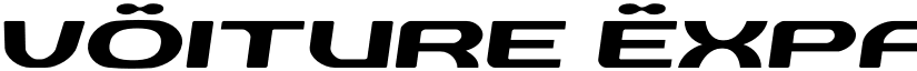 vOiture Expanded Semi-Italic font