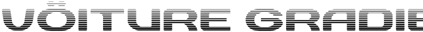 vOiture Gradient font