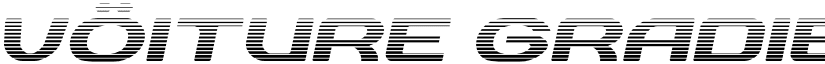 vOiture Gradient Italic font