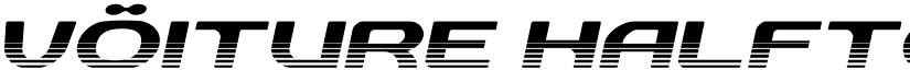 vOiture Halftone Italic font