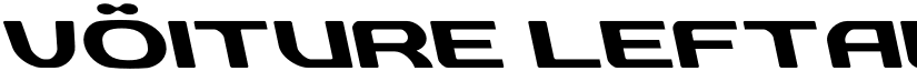 vOiture Leftalic font