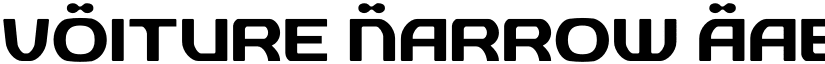vOiture Narrow font