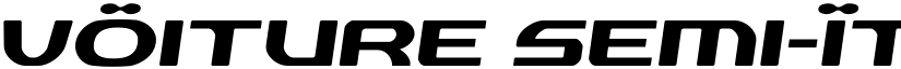 vOiture Semi-Italic font