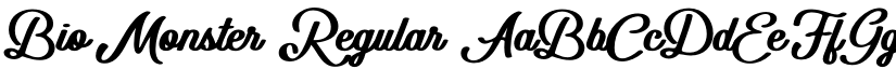 Bio Monster Regular font