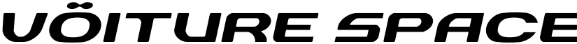 vOiture Spaced Italic font