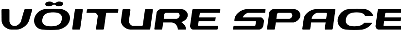 vOiture Spaced Semi-Italic font