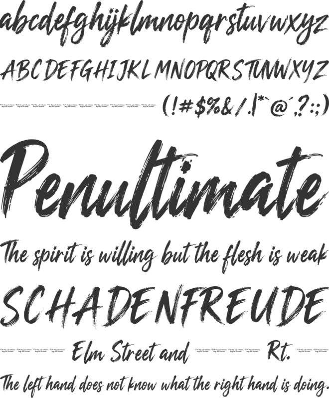 Saklisen font preview