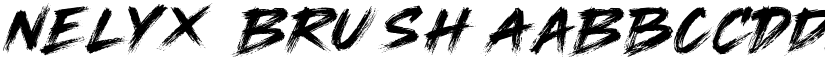 Nelyx Brush font download