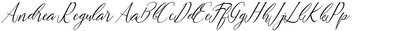 Andrea Regular font