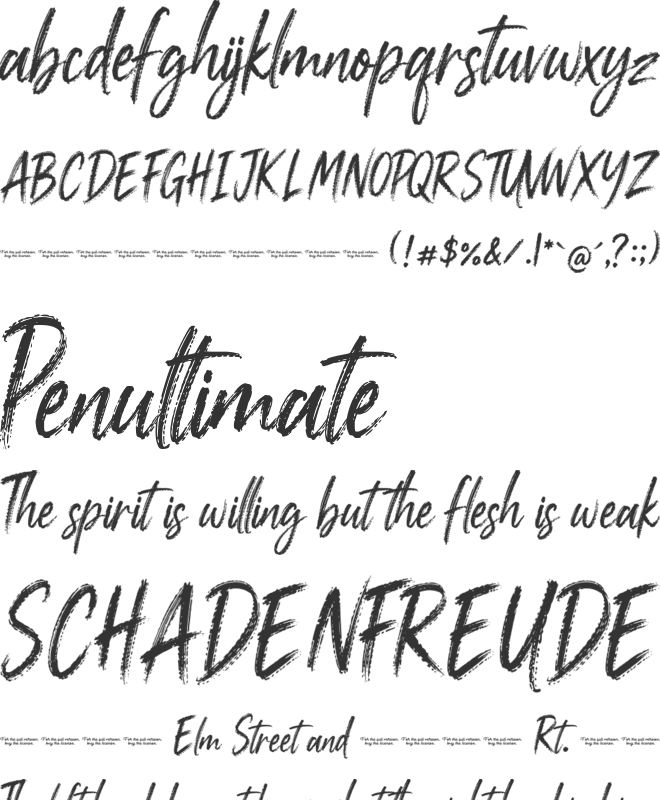 Medasron font preview