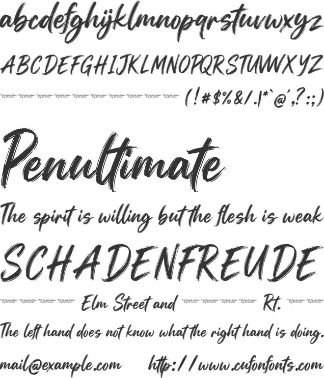 Ablinase font preview