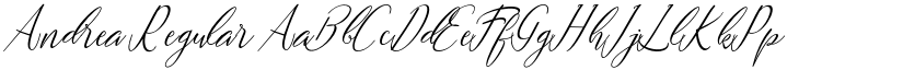 Andrea Regular font