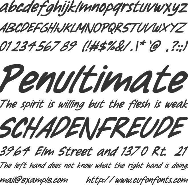Slowning font preview