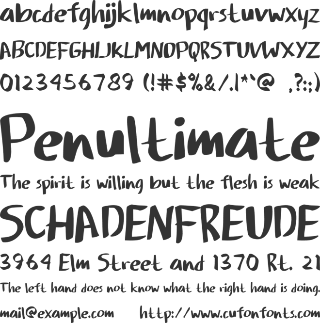 Setoby font preview